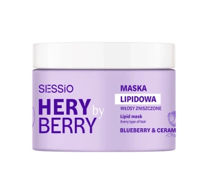 Sessio Hery By Berry Blueberry & Ceramides lipidowa maska do włosów zniszczonych 250 ml