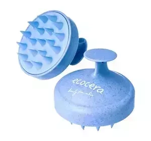 Ecocera szczotka masażer do skóry głowy Niebieska