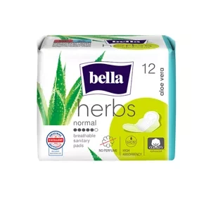 Bella Herbs podpaski higieniczne ze skrzydełkami Aloe Vera 12 sztuk