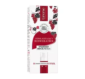 Lirene Odmładzający Resweratrol wygładzający krem-żel pod oczy 15 ml