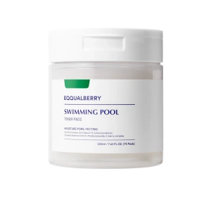 EQQUALBERRY Swimming Pool Toner Pads złuszczająco-nawilżające płatki do twarzy 70 sztuk