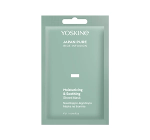 Yoskine Japan Pure nawilżająco-łagodząca maska na tkaninie 20 ml