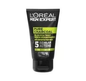 L'Oréal Paris Men Expert Pure Charcoal żel do mycia twarzy przeciw niedoskonałościom 100 ml