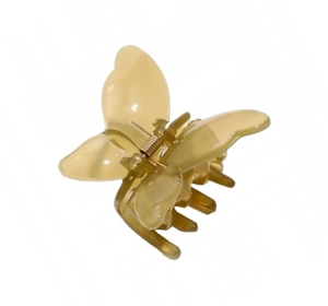 eCarla ozdobna spinka do włosów w kształcie motyla Zielona SP244ZIE