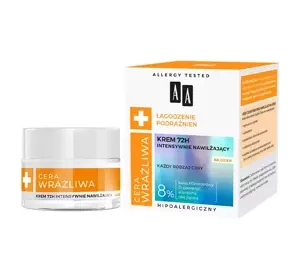 AA Cera Wrażliwa intensywnie nawilżający krem 72h na dzień 50 ml