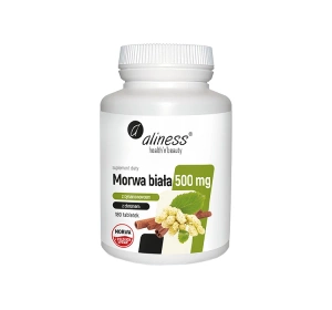 Aliness suplement diety Morwa biała 500 mg z cynamonowcem i chromem 180 tabletek