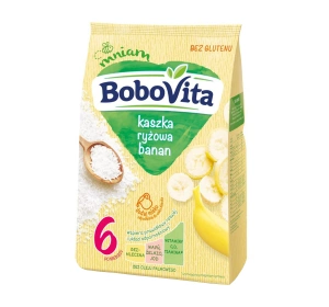 BoboVita bezmleczna kaszka ryżowa po 6 miesiącu Banan 180 g