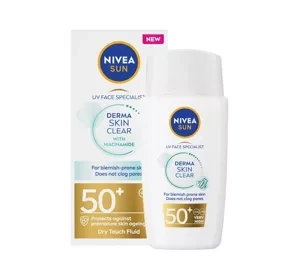 NIVEA SUN Derma Skin Clear przeciwsłoneczny fluid do twarzy SPF50+ 40 ml