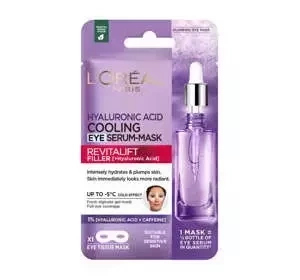 L'Oréal Paris Revitalift Filler Hyaluronic Acid maska na tkaninie pod oczy 11 g
