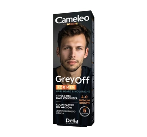 Delia Cosmetics Cameleo Men Grey Off farba do włosów i brody 4.0 Medium Brown 2 x 15 ml