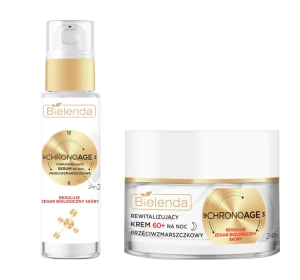 Bielenda Chrono Age 24h zestaw krem noc 60+ 50 ml + serum noc 30 ml