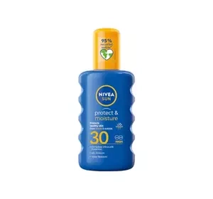 NIVEA SUN Protect&Moisture przeciwsłoneczny balsam ochronny w sprayu SPF30 200 ml