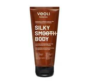 Veoli Botanica Body Silky Smooth wygładzająco-nawilżająca maska do ciała w formie peelingu 180 ml