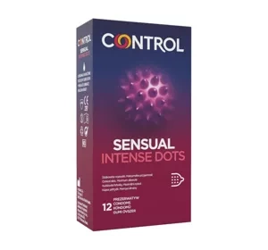 Control Sensual Intense Dots prezerwatywy z wypustkami 12 sztuk