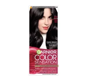 Garnier Color Sensation trwała farba do włosów 2.0 Hebanowa Czerń