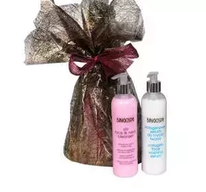 BingoSpa zestaw prezentowy do oczyszczania twarzy serum Kolagen 300 ml + Jedwab 300 ml