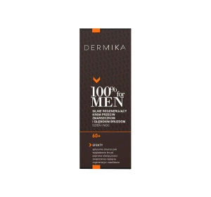 Dermika 100% For Men silnie regenerujący krem przeciw zmarszczkom i głębokim bruzdom 60+ 50 ml