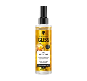 Gliss Oil Nutritive ekspresowa odżywka do włosów przesuszonych i nadwyrężonych 200ml