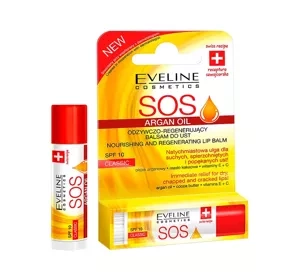 Eveline Cosmetics SOS Argan Oil odżywczo-regenerujący balsam do ust SPF10 Classic 13,9 g