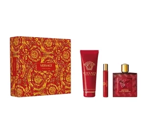 Versace Eros Flame woda perfumowana spray 100 ml + 10 ml + żel pod prysznic 150 ml