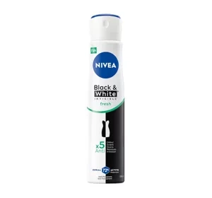 NIVEA Black&White Invisible Fresh antyperspirant w sprayu dla kobiet 250ml