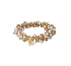 Donegal ozdobna gumka do włosów FA-5763 Perły-Kryształki