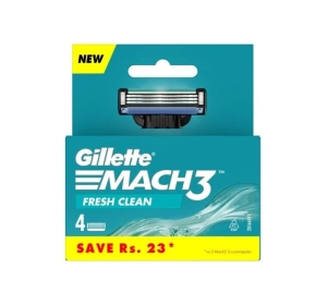 Gillette Mach3 Fresh Clean wkłady do maszynki do golenia dla mężczyzn 4 sztuki