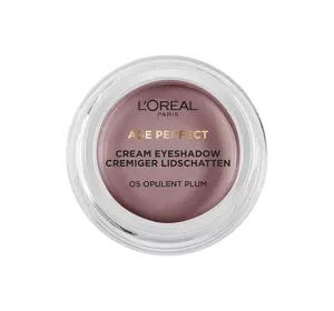 L'Oréal Paris Age Perfect Cream satynowy cień do powiek 05 Opulent Plum 4 g