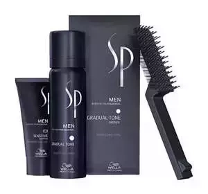 WELLA SP MEN GRADUAL TONE BROWN ZESTAW DO KOLORYZACJI WŁOSÓW PIANKA + SZAMPON + SZCZOTECZKA