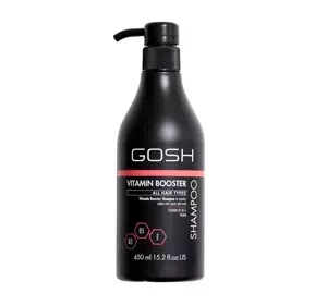 Gosh Vitamin Booster wegański szampon do włosów zniszczonych 450 ml