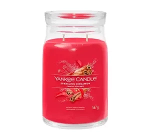Yankee Candle Signature duża świeca zapachowa Sparkling Cinnamon 567 g