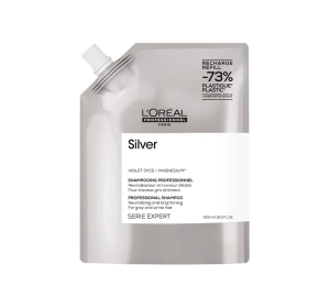 L'Oréal Professionnel Serie Expert Silver neutralizujący szampon do włosów siwych lub mocno rozjaśnionych refill 500 ml
