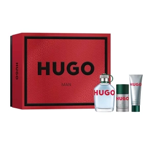 Hugo Boss Hugo Man woda toaletowa spray 125 ml + dezodorant sztyft 75 ml + żel pod prysznic 50 ml