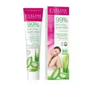Eveline Cosmetics 99% Natural Aloe Vera łagodny krem do depilacji 125 ml