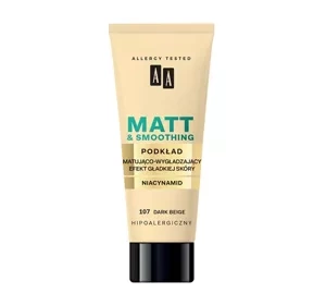 AA Matt&Smoothing matująco-wygładzający podkład do twarzy 107 Dark Beige 30 ml