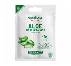 Equilibra Aloe oczyszczająca maseczka do twarzy 2 x 7,5 ml