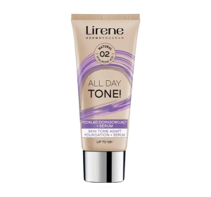 Lirene All Day Tone! podkład dopasowujący + serum 02 Natural 30 ml