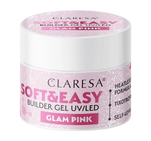 Claresa Soft & Easy żel budujący Glam Pink 90 g