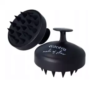Ecocera szczotka masażer do skóry głowy Czarna