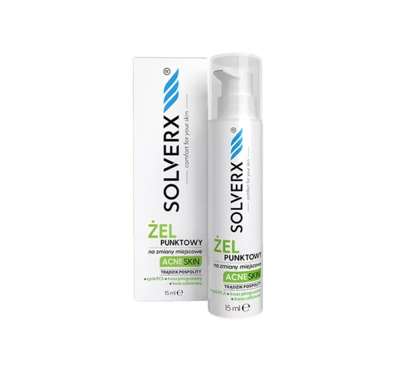 Solverx Acne Skin żel punktowy na zmiany miejscowe 15ml