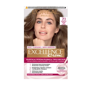 L'Oréal Paris Excellence Créme farba do włosów 7.1 Popielaty blond
