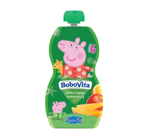 BoboVita mus owocowy po 6 miesiącu Jabłko Mango Pomarańcza 100 g