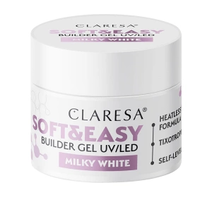 Claresa Soft & Easy żel budujący Milky White 90 g