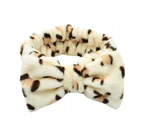 eCarla opaska kosmetyczna z kokardą OPK18PAN Panterka