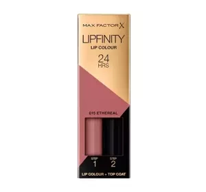 Max Factor Lipfinity pomadka 015 Ethereal 2,3 ml + Top Coat 1,9 g