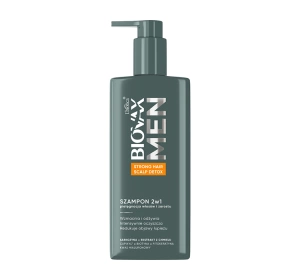 Biovax Men Strong Hair Scalp Detox szampon do włosów i zarostu 2w1 200 ml