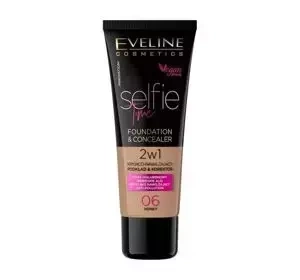 Eveline Cosmetics Selfie Time kryjąco-nawilżający podkład i korektor 06 Honey 30 ml
