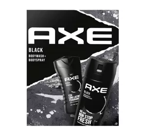 Axe Black zestaw prezentowy dla mężczyzn żel pod prysznic 250 ml + dezodorant w areozolu 150 ml