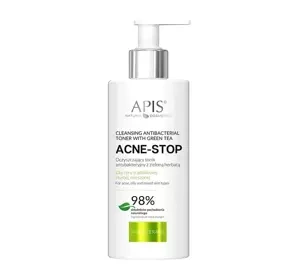 Apis Acne Stop oczyszczający tonik antybakteryjny z zieloną herbatą 300 ml