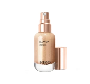 KIKO Milano Glow Up metaliczny rozświetlacz w płynie 01 Champagne 30 ml